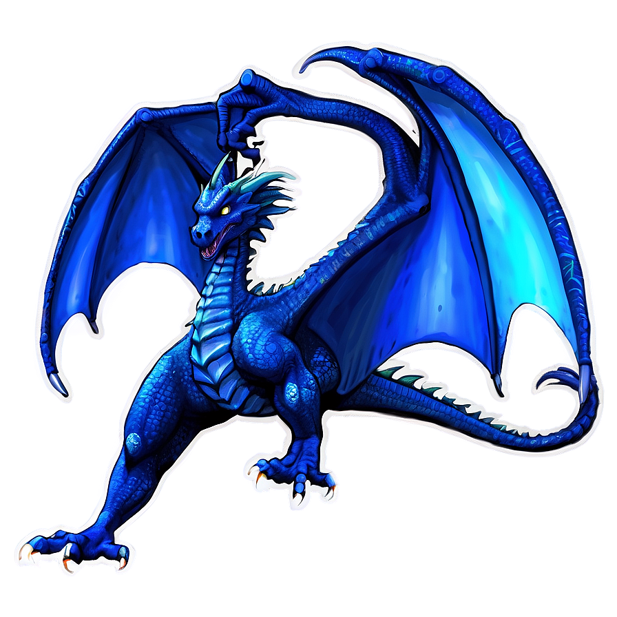 Blue Dragon With Aurora Png Ygo3 PNG Image