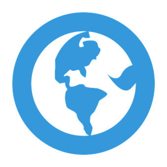 Blue Earth Icon PNG Image