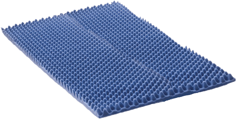 Blue Egg Carton Mat Texture PNG Image