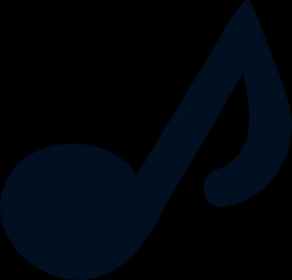 Blue Eighth Note Graphic PNG Image