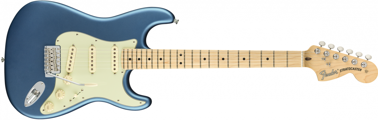 Blue Electric Guitar Fender Stratocaster PNG Image