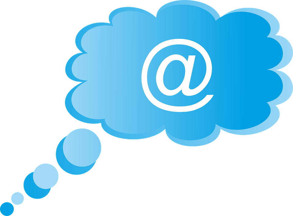 Blue Email Icon Graphic PNG Image