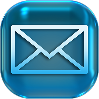 Blue Email Icon PNG Image