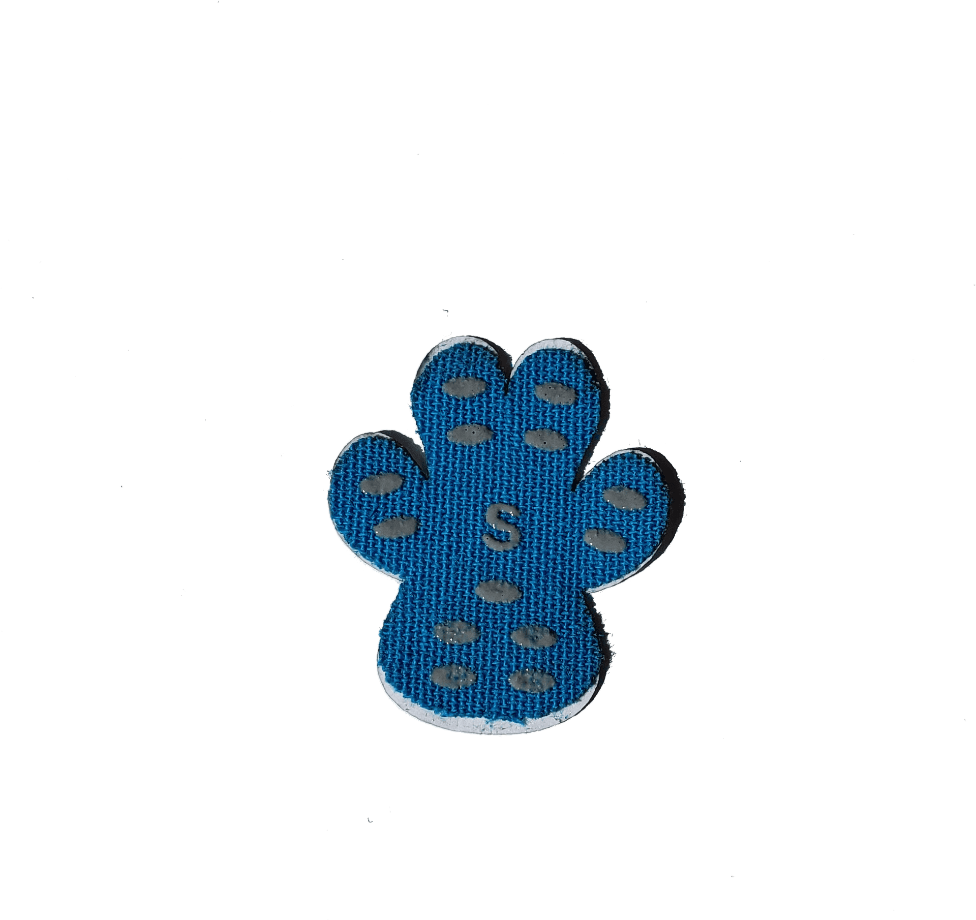 Blue Embroidered Paw Patch PNG Image