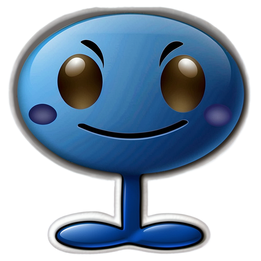 Blue Emojis C PNG Image