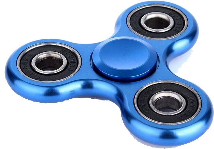 Blue Fidget Spinner.png PNG Image