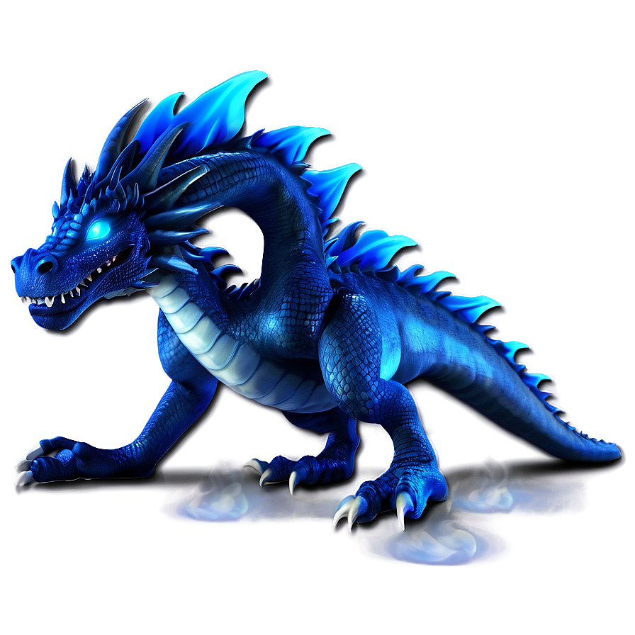 Blue Fire Dragon Animation Png Mqr PNG Image