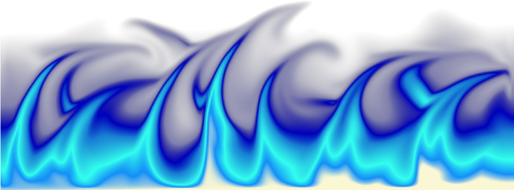 Blue Flame Artistic Representation PNG Image