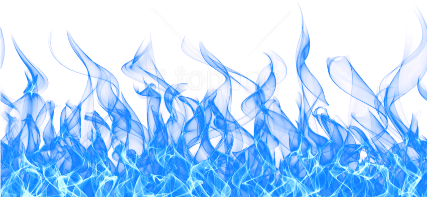 Blue Flame Backgroundwith Text Overlay PNG Image