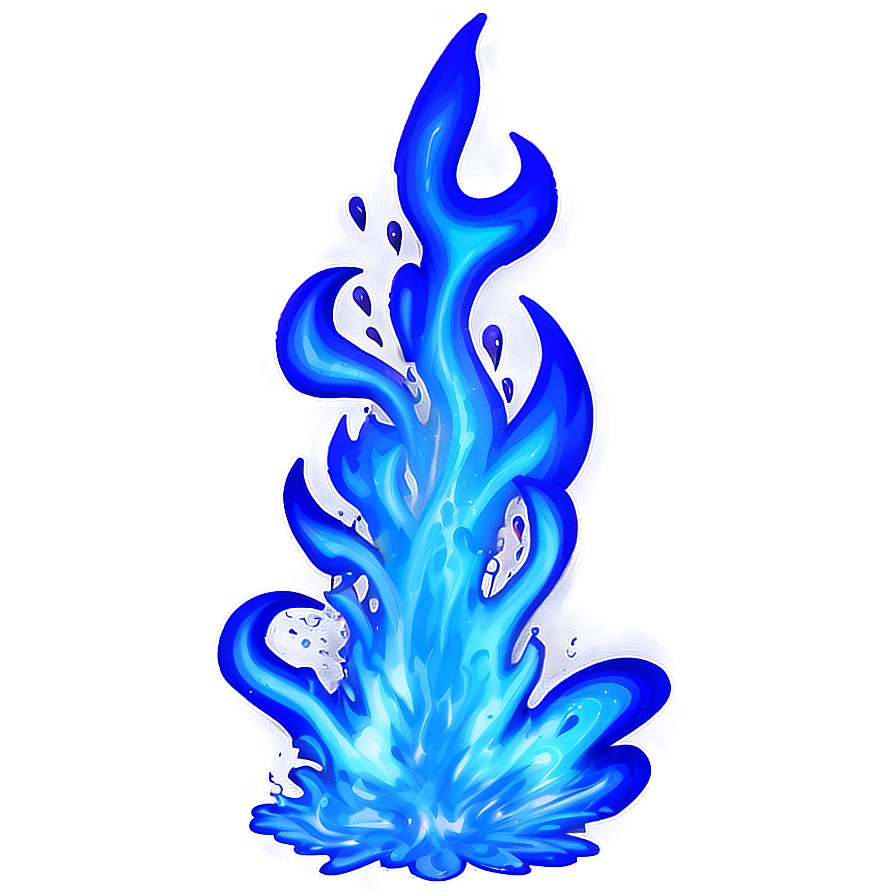 Blue Flame Explosion Png Jln PNG Image