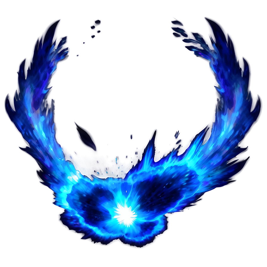 Blue Flame Explosion Png Taf PNG Image