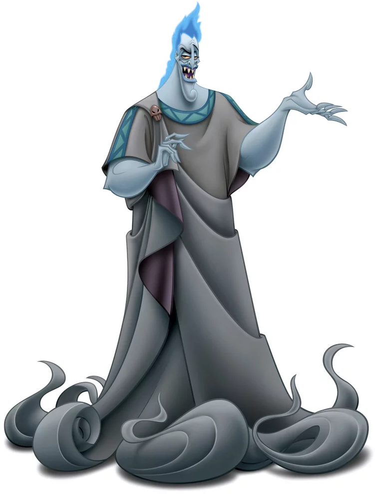 Blue Flame Hades Animated Character PNG Image