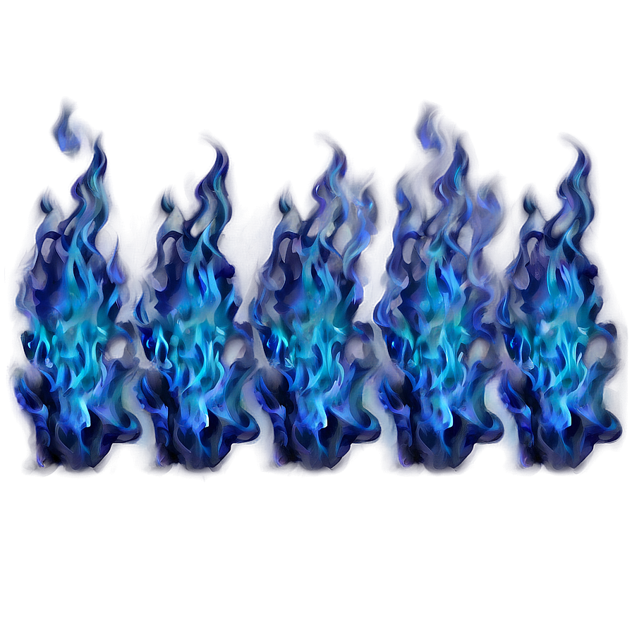 Blue Flame Texture Overlay Png 06202024 PNG Image