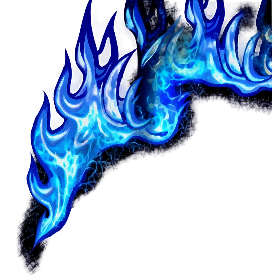 Blue Flames A PNG Image