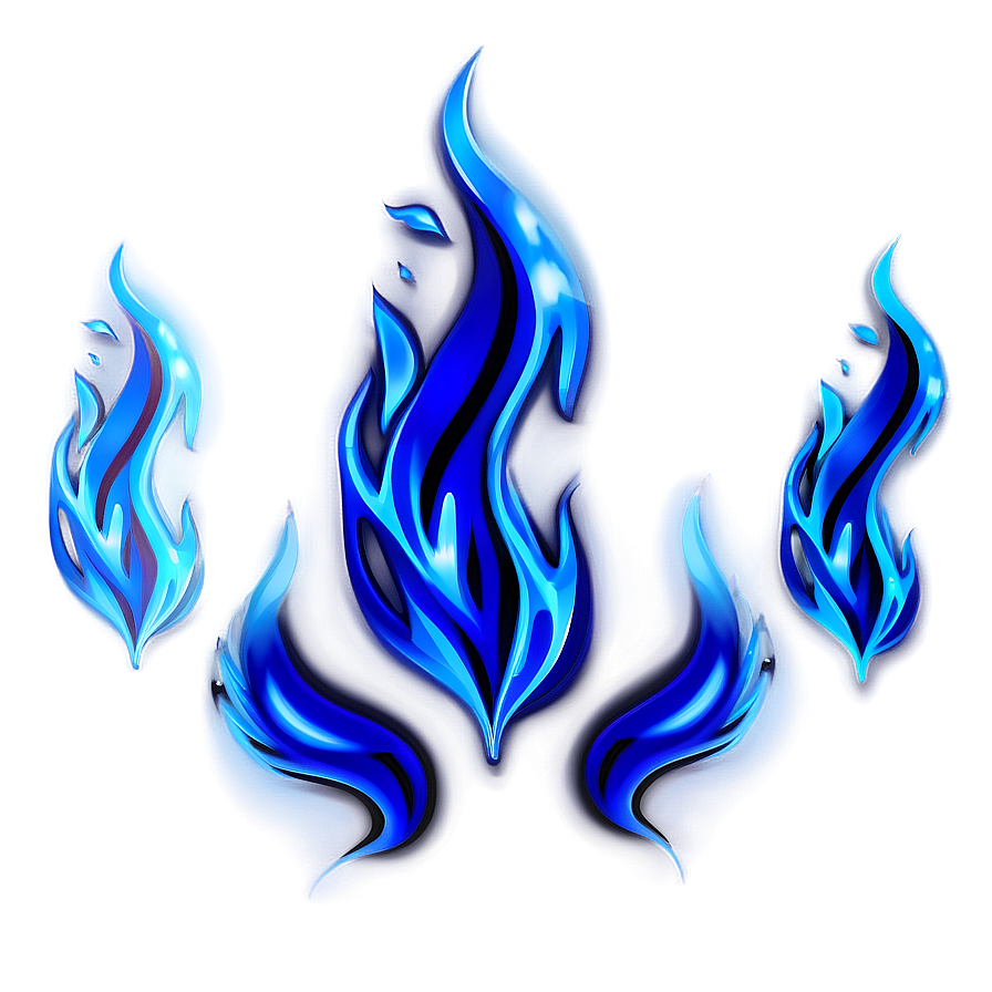 Blue Flames Decoration Png Laj32 PNG Image