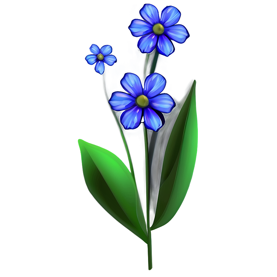 Blue Flower Detail Png Iex PNG Image