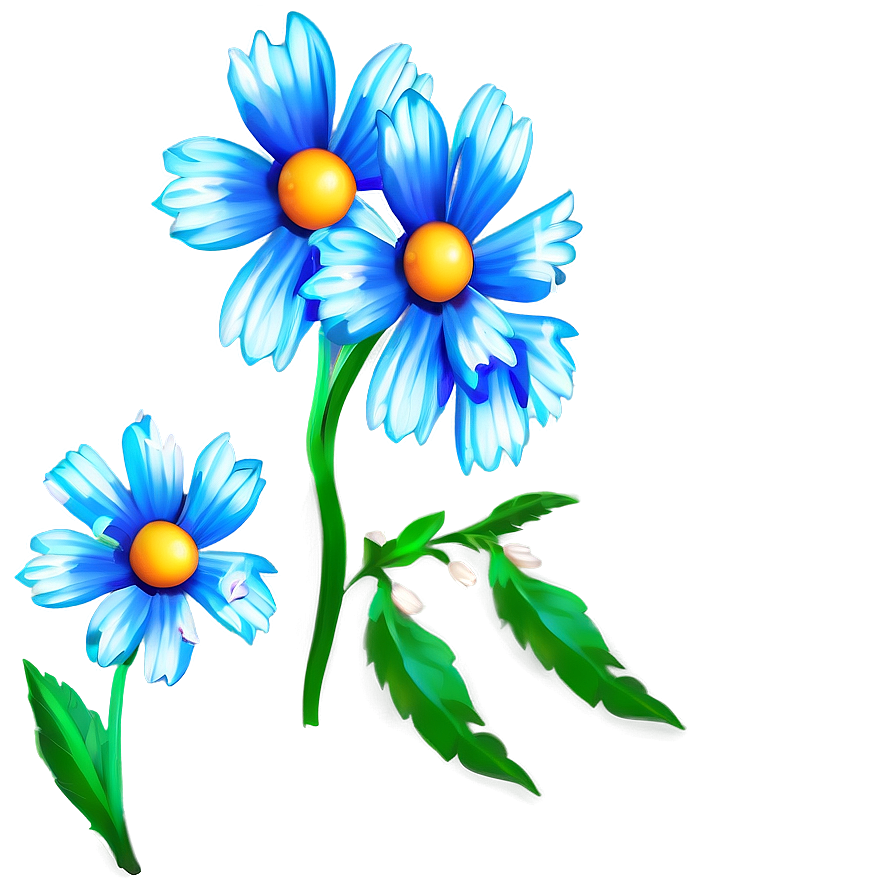 Blue Flower Festivity Png 05242024 PNG Image