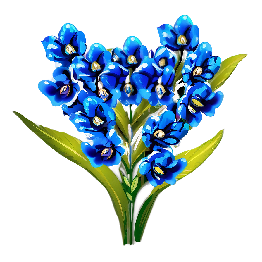 Blue Flower Festivity Png 56 PNG Image