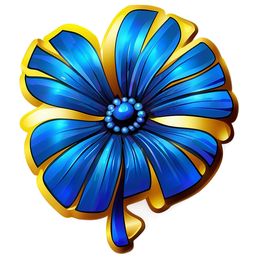 Blue Flower Graphic Png Guh PNG Image