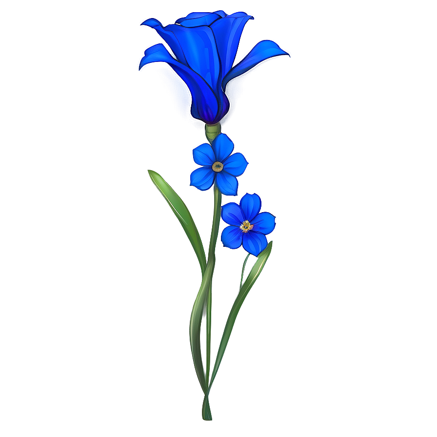 Blue Flower Majesty Png 05242024 PNG Image