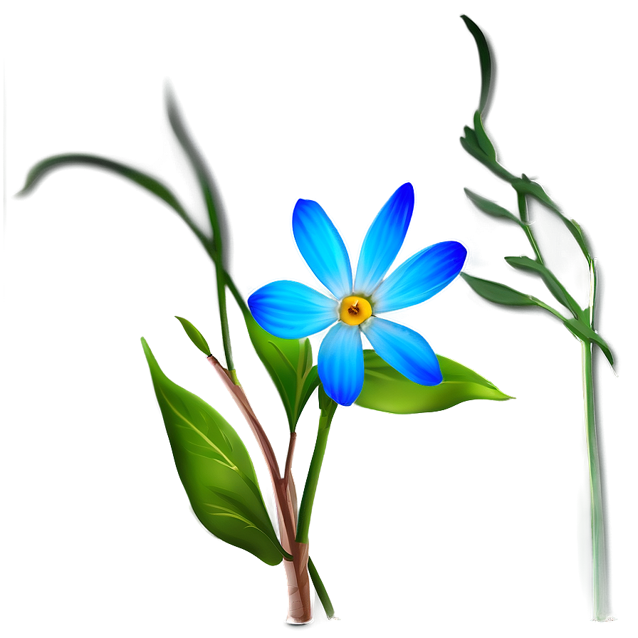 Blue Flower Majesty Png Jbx91 PNG Image