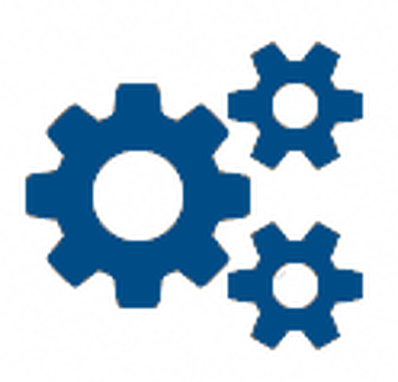 Blue Gear Icons Digital Background PNG Image