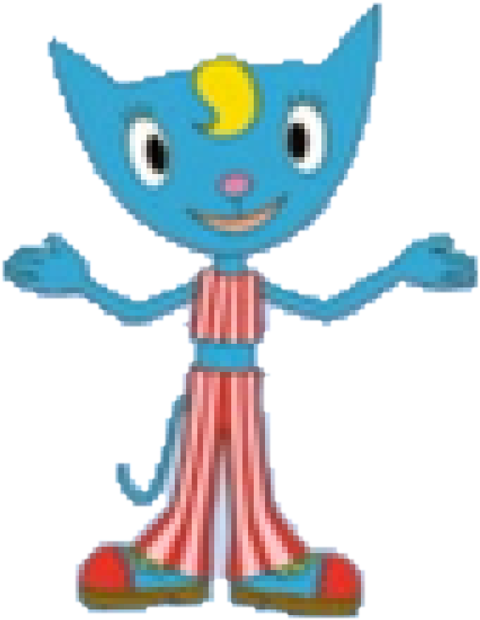 Blue Genie Character PNG Image