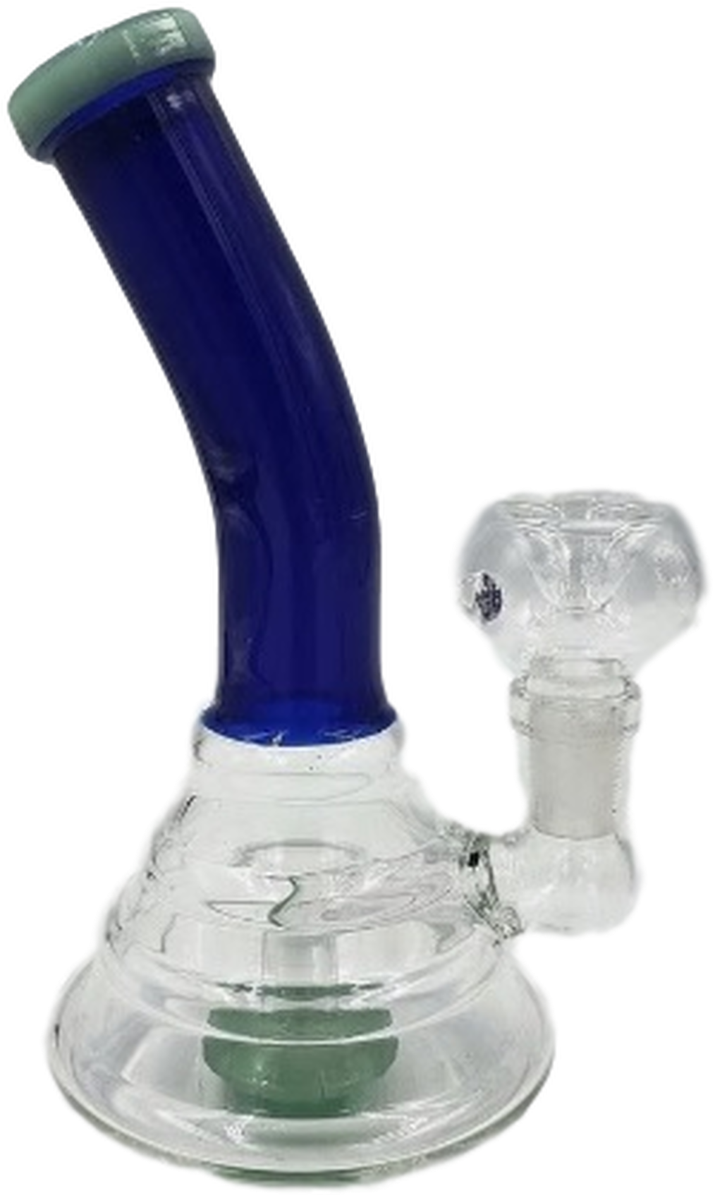 Blue Glass Bong PNG Image