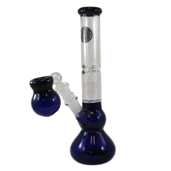 Blue Glass Water Pipe PNG Image