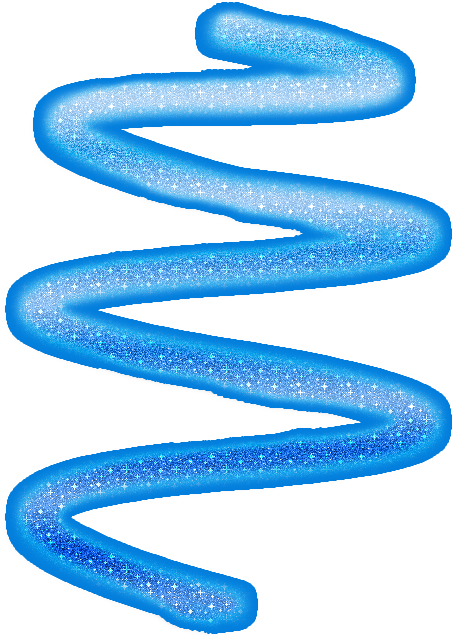 Blue Glitter Swirl Effect PNG Image