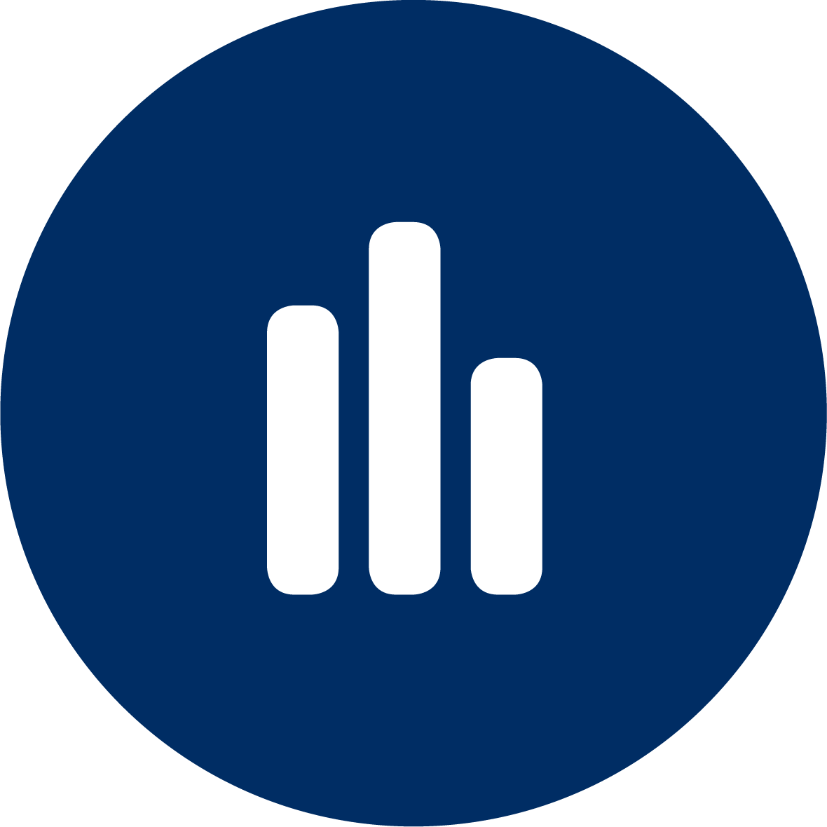 Blue Graph Icon PNG Image