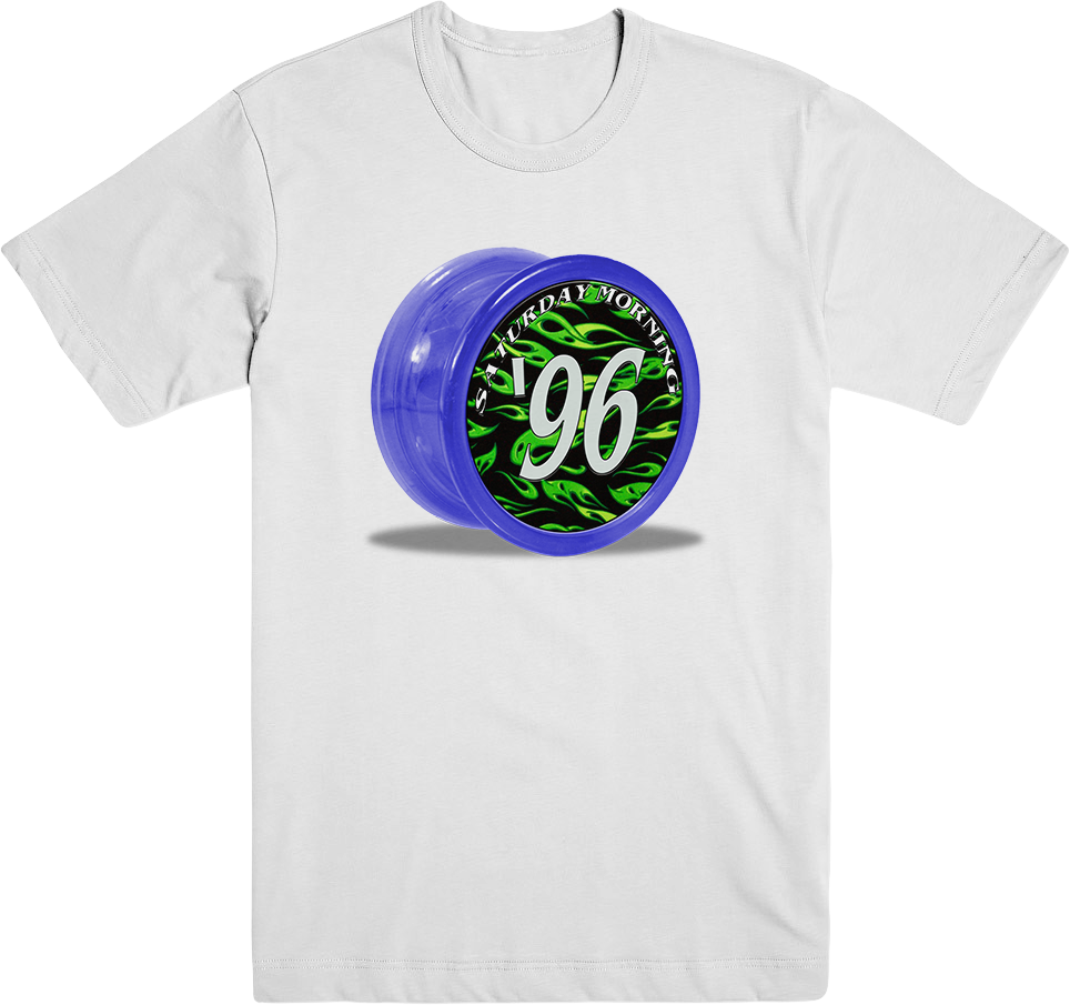 Blue Green Yo Yoon White Tshirt PNG Image