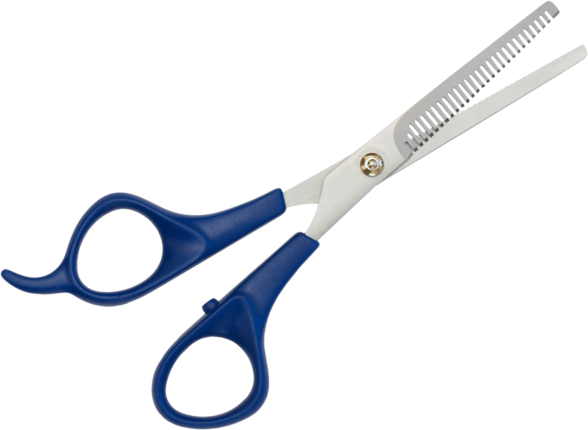 Blue Handled Texturizing Hair Scissors PNG Image