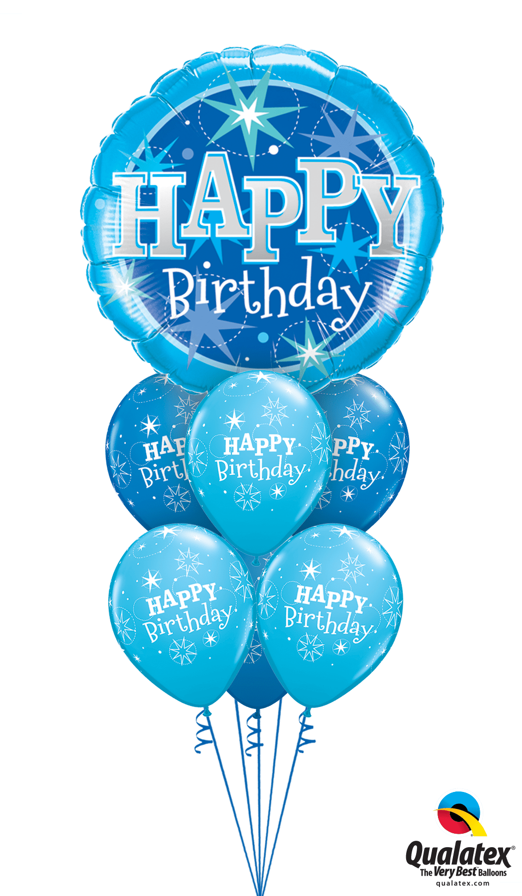 Blue_ Happy_ Birthday_ Balloons PNG Image