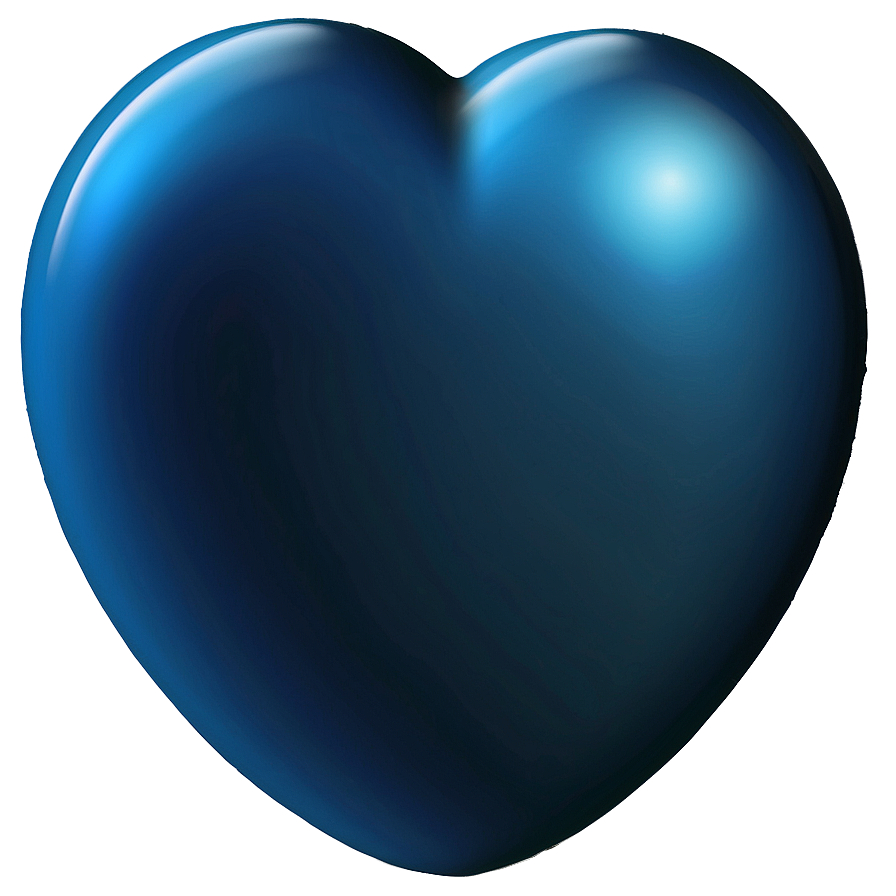 Blue Heart Love Emoji Png Uvu63 PNG Image