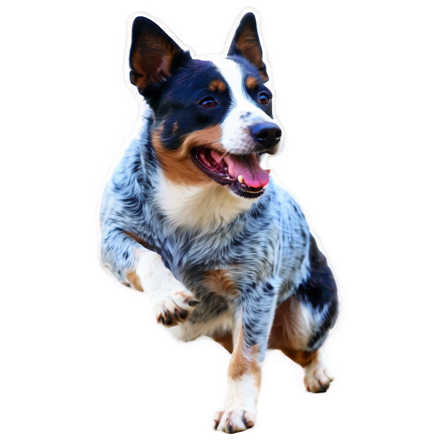 Blue Heeler In Action Png Rcy78 PNG Image