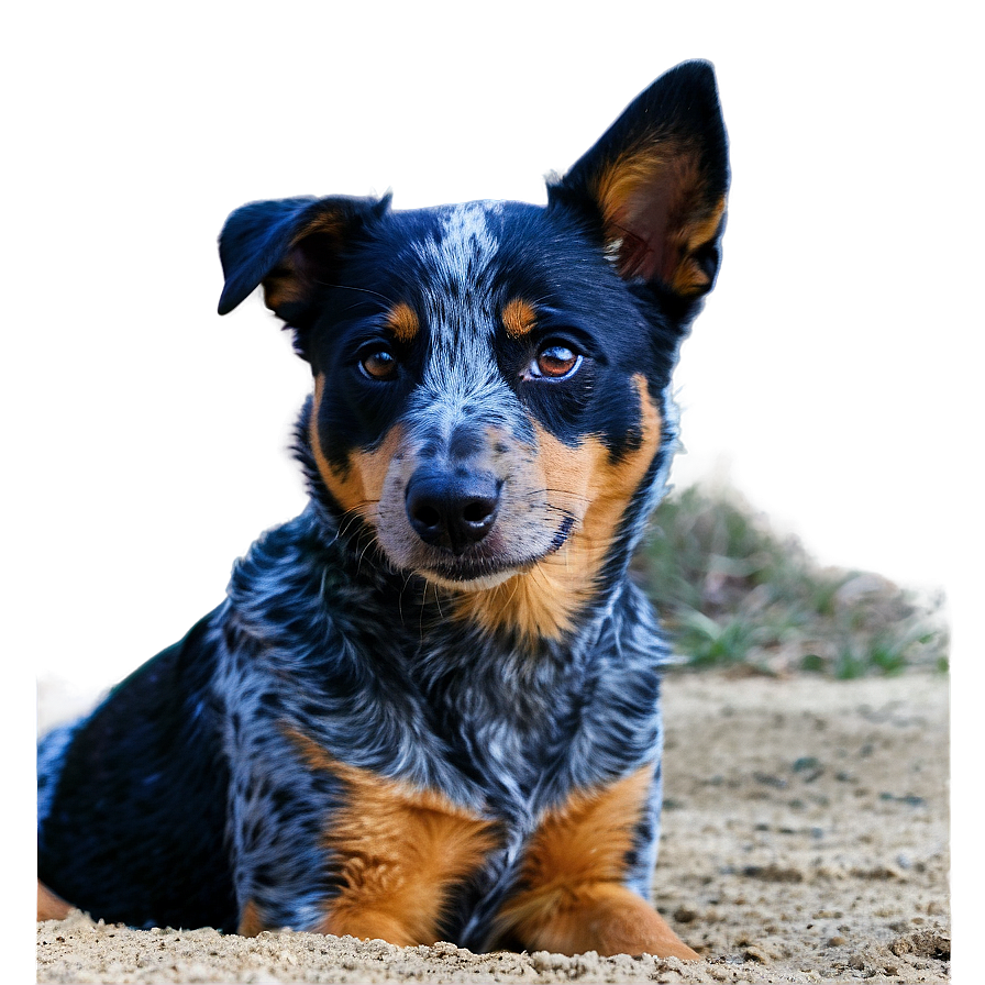 Blue Heeler Waiting Png Imq93 PNG Image