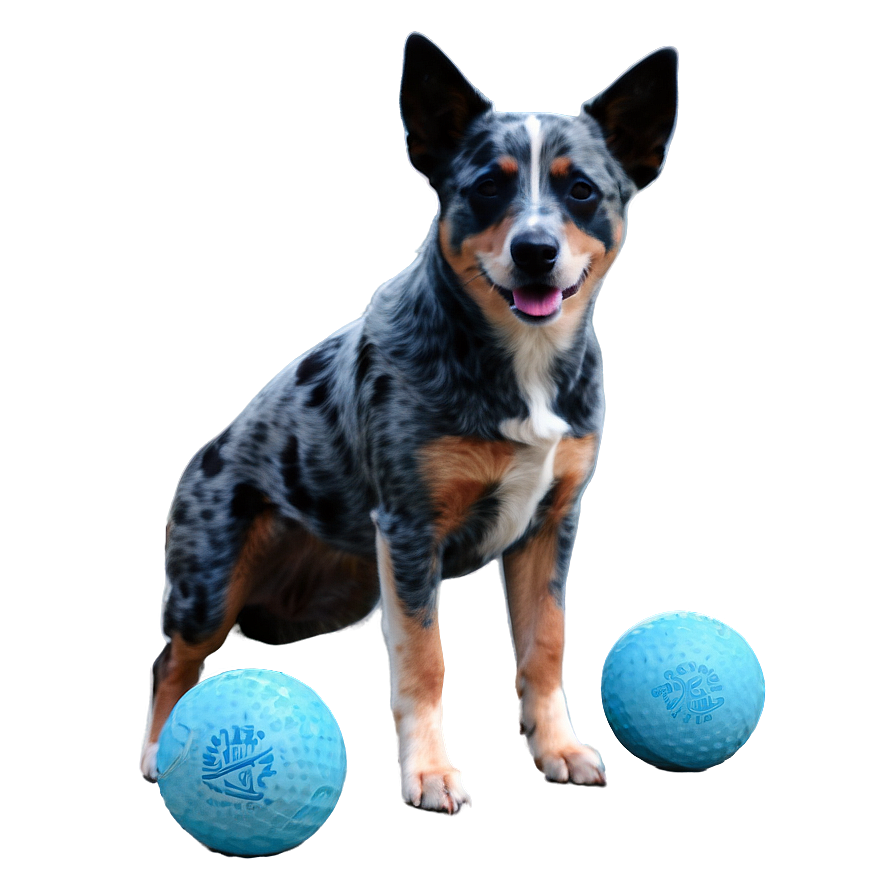 Blue Heeler With Ball Png Usu PNG Image