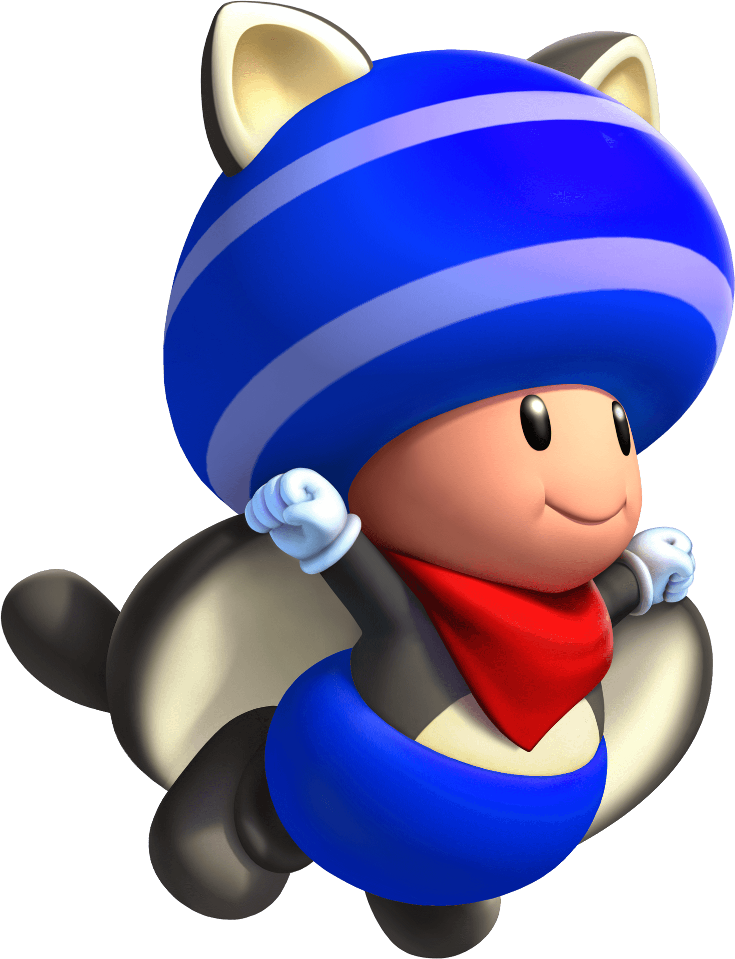 Blue Helmeted Character Costume PNG Image