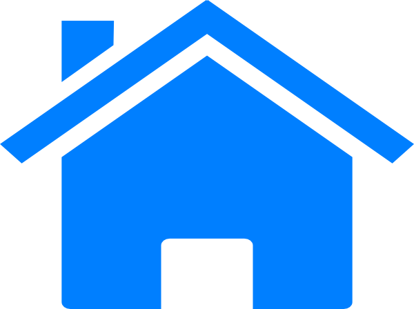 Blue Home Icon PNG Image