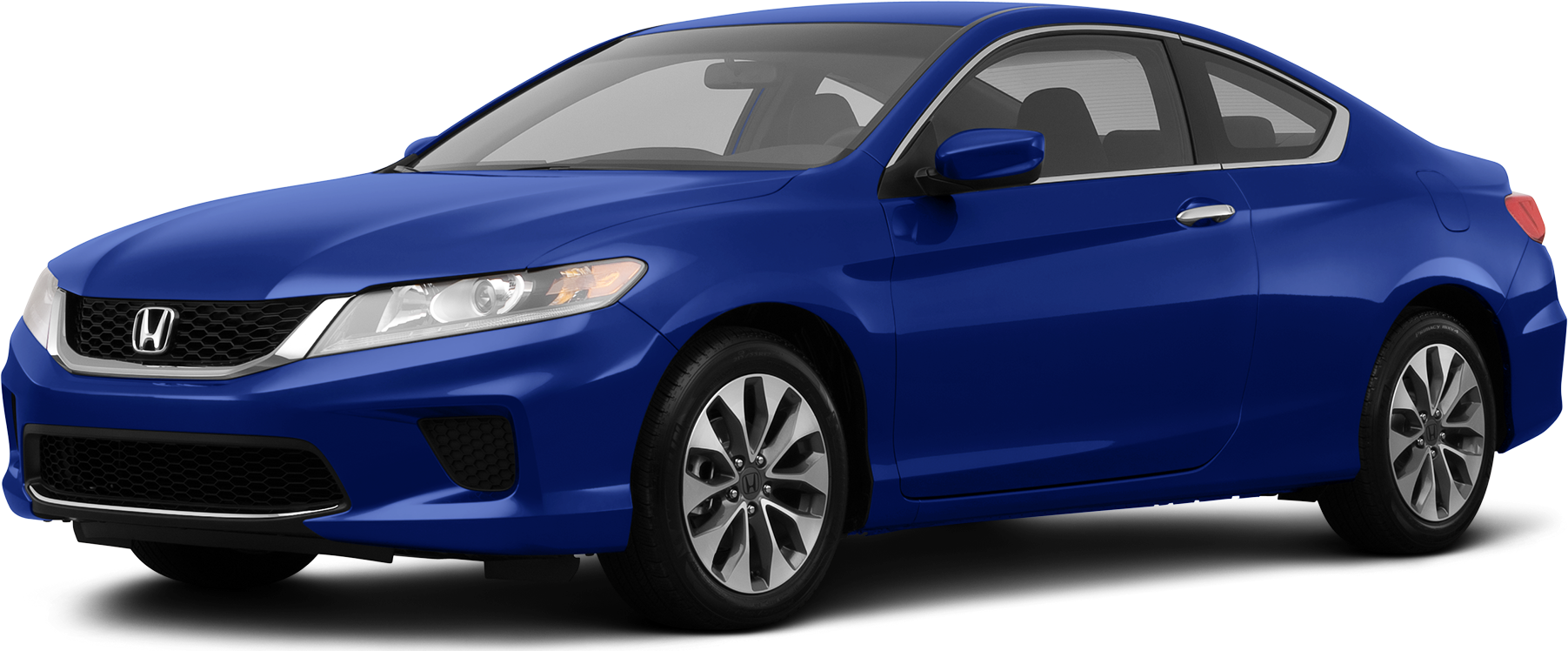 Blue Honda Civic Coupe Side View PNG Image