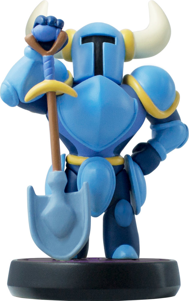 Blue Horned Knight Figurine PNG Image