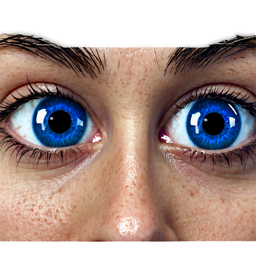 Blue Humanoid Eyes Png Fqe PNG Image