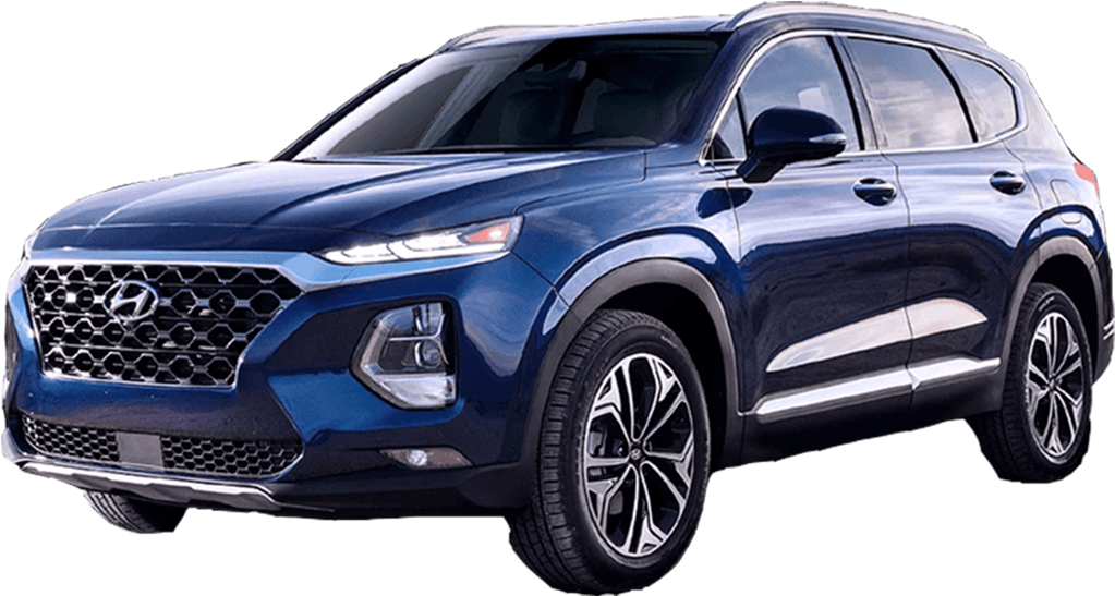 Blue Hyundai S U V2023 PNG Image