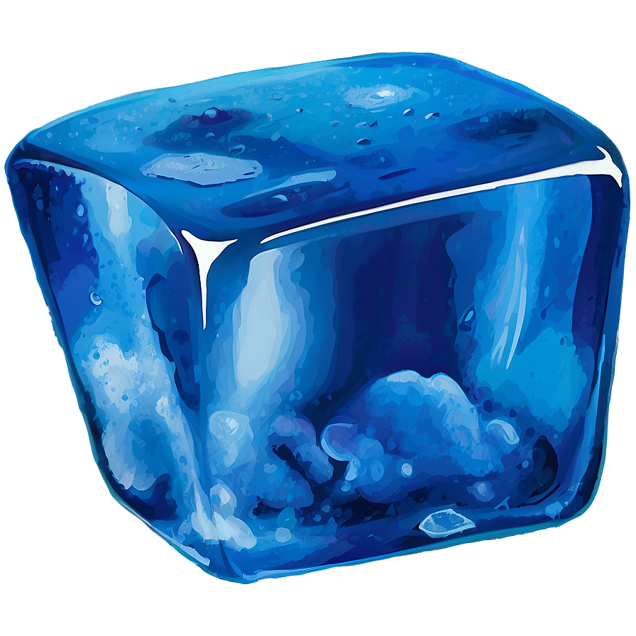 Blue Ice Cube Png Ppu PNG Image