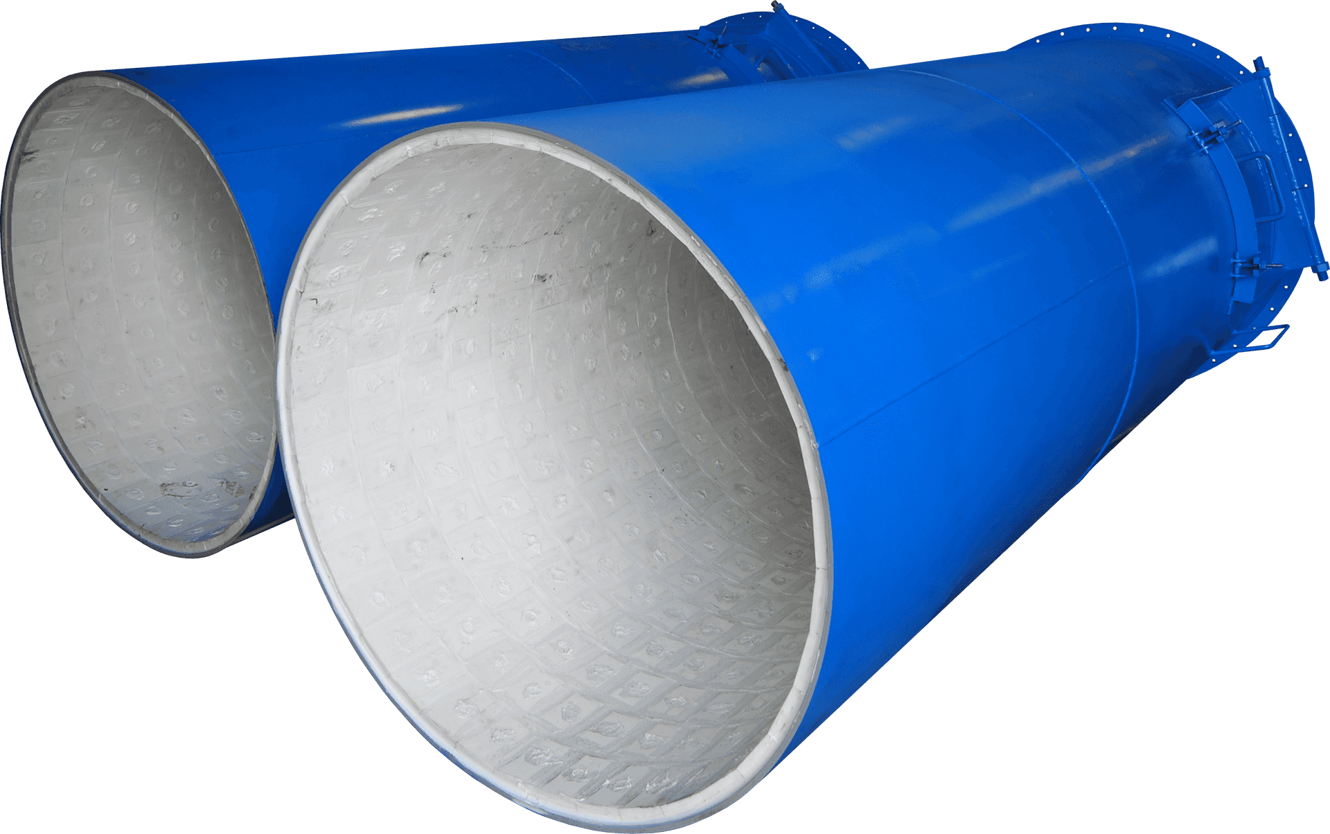 Blue Industrial Pipes PNG Image