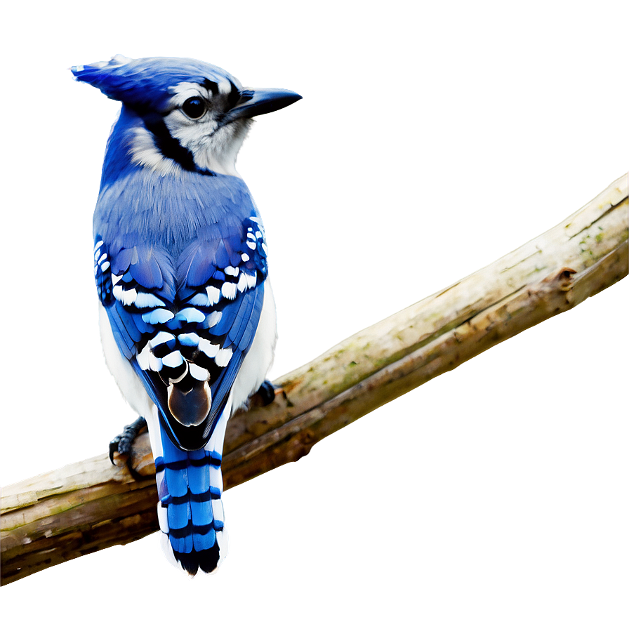 Blue Jay Perching Branch Png 06262024 PNG Image