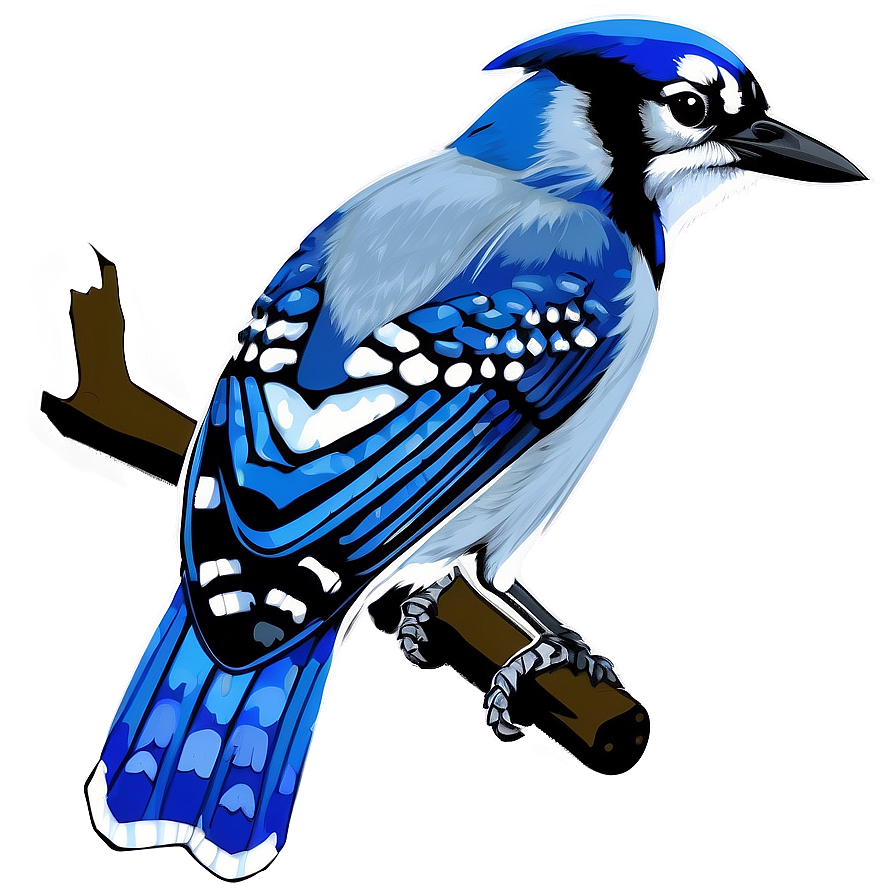 Blue Jay Vector Art Png 7 PNG Image