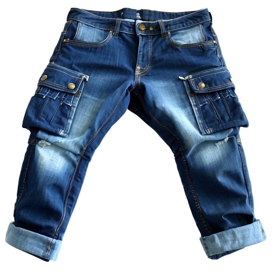 Blue Jeans With Cargo Pockets Png 48 PNG Image