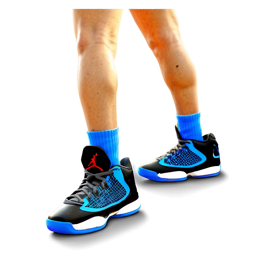 Blue Jordan Basketball Shoes Png Eje40 PNG Image